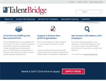Tablet Screenshot of goodwilltalentbridge.com